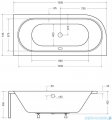 Besco Avita 150x75cm wanna asymetryczna prawa #WAA-150-NP