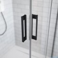 Radaway Idea Black 8 Kdd kabina 110x110cm czarny mat/szkło przejrzyste 10370110-54-01L/10370110-54-01R
