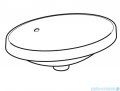 Geberit VariForm Umywalka owalna wpuszczana w blat 55x40cm szkliwiony spód KeraTect 500.717.00.2