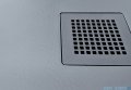 New Trendy Mori brodzik prostokątny z konglomeratu 120x90x3 cm szary B-0399