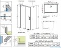 Radaway Idea White Kdj kabina 160x120cm lewa szkło przejrzyste 387046-04-01L/387054-04-01R