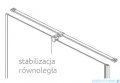 Radaway Furo RH DWJ drzwi prysznicowe 90cm prawe szkło przejrzyste 10107442-01-01RU/10110460-01-01