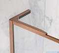 Radaway Modo F SL Brushed Copper II kabina Walk-in 85x201,6cm lewa Szczotkowana Miedź szkło przejrzyste 10419085-93-01L