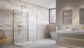Radaway Essenza Gold Kdj+S kabina 80x90x80cm prawa złoty połysk szkło przejrzyste 1384051-01-01/1385020-09-01R/1384051-01-01