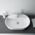 Elita Babette umywalka nablatowa ceramiczna 62x41cm black matt 145101