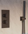 Omnires Contour bateria termostatyczna podtynkowa antracyt CT8036AT