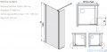 Sanplast Prestige III PR2/PRIII kabina Walk-In z elementem ruchomym 120x198 cm czarny matowy 600-073-1000-59-401