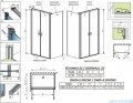 Radaway Nes Black DWD+S kabina 120x100cm czarny mat/szkło przejrzyste 10034120-54-01/10040100-54-01
