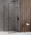 New Trendy Avexa Black kabina prostokątna 110x80x200 cm przejrzyste prawa EXK-1834