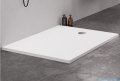 New Trendy Nex brodzik konglomeratowy prostokątny 140x80x3,5 cm biały B-0464