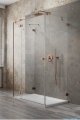 Radaway Essenza Pro Brushed Copper Kdj+S kabina 100x80x100cm lewa szczotkowana miedź 10097380-93-01L/10098100-01-01/10098100-01-01