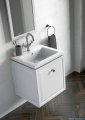 Oristo Montebianco lustro w ramie 40x80cm biały mat OR47-L-RAOO-40-2