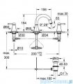 Grohe Grandera 3-otworowa bateria umywalkowa DN15 chrom 20417000