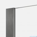New Trendy Nesta Gunmetal Brushed kabina Walk-In 110x200 cm wspornik kątowy grafit szczotkowany/szkło przejrzyste K-1758-WL