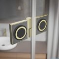 Radaway Essenza Pro Brushed Gold Ptj kabina pięciokątna 90x90 prawa szczotkowane złoto 10100000-99-01R/10100200-01-01