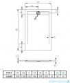 Radaway Teos F brodzik 110x90cm biały HTF11090-04