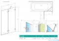Radaway Euphoria Pnd II parawan nawannowy 130cm prawy szkło przejrzyste 10008130-01-01R