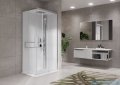 Novellini Glax 2 2.0 kabina z hydromasażem 80x80 srebrna G22A89M1-1BB