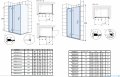 Roca Metropolis drzwi prysznicowe 100x200cm przejrzyste AMP0810012M