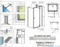 Radaway Essenza Brushed Copper Kdj+S kabina 70x120x70cm prawa szczotkowana miedź 1384048-01-01/1385024-93-01R/1384048-01-01