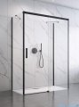 Radaway Idea Black Kdj+s kabina prysznicowa 75x120x75 prawa czarny mat/szkło przejrzyste 10116120-54-01R/387049-54-01L/10117075-01-01