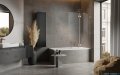 Radaway Essenza Pro Brushed Copper Pnd II parawan nawannowy 100cm prawy szczotkowana miedź 10102100-93-01R