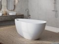 Besco Goya A-Line Glam złota 160x73cm wanna wolnostojąca akrylowa + syfon klik-klak złoty #WA-160-GZZ