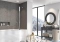 Radaway Nes 8 PND II parawan nawannowy 140cm prawy chrom połysk/przejrzyste 10088140-01-01R