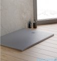 New Trendy Mori brodzik prostokątny z konglomeratu 100x90x3 cm szary B-0397