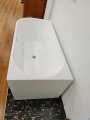 The North Bath Calia wanna wolnostojąca przyścienna lewa 170x80cm + syfon Klik-klak 6845-1701L