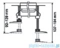 Tece Stopki montażowe z izolacją dźwiękową-4 szt. Tecedrainline 92-139mm 6.600.03