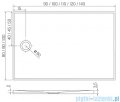 New Trendy Nex brodzik konglomeratowy prostokątny 120x80x3,5 cm biały B-0461