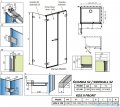 Radaway Arta Kds II kabina 120x100cm prawa szkło przejrzyste 386521-03-01L+1386106-03-01+386112-03-01
