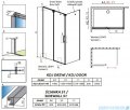 Radaway Espera KDJ Kabina prysznicowa 140x90 lewa szkło przejrzyste 380695-01L/380234-01L/380149-01R