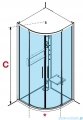Novellini Glax 2 2.0 kabina z hydromasażem 100x100 czarna G22R109M1-1HU