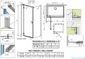 Radaway Essenza Kdj kabina 80x120cm lewa szkło przejrzyste 1385043-01-01L/1384054-01-01