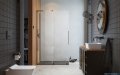 Radaway Furo SL Brushed GunMetal  kabina Walk-in 100x200cm lewa szczotkowany grafit 10306538-92-01L/10110494-01-01