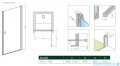 Radaway Nes 8 Black Dwj I Drzwi wnękowe 100cm prawe czarny mat/szkło przejrzyste 10076100-54-01R