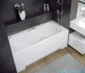 Besco Aria Plus 150x70cm wanna prostokątna z uchwytami + obudowa + syfon #WAA-150-PU/#OAA-150-PA/19975