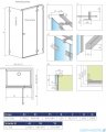 Radaway Essenza Pro White Kdj kabina 100x100cm prawa szkło przejrzyste 10097100-04-01R/10098100-01-01