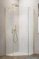 Radaway Essenza 8 Gold Ptj kabina pięciokątna 80x80cm lewa złoty połysk/szkło przejrzyste 10490000-09-01L/10490100-01-01