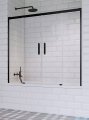 Radaway Idea Black Pn Dwd parawan nawannowy 150cm przejrzyste 10004150-54-01
