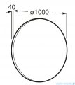 Roca Luna lustro łazienkowe z oświetleniem obwodowym LED 100cm A812427000