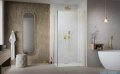 Radaway Essenza Kdj Gold kabina 110x80cm prawa szkło przejrzyste 1385041-09-01R/1384051-01-01