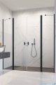 Radaway Nes Black Dwd II drzwi wnękowe 170cm W4 czarny mat/szkło przejrzyste 10037073-54-01/10041097-54-01