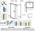 Radaway Arta Kds I kabina 140x100cm lewa szkło przejrzyste 386820-03-01L +1386105-03-01+386112-03-01