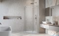 Radaway Essenza 8 Brushed Nickel Ptj kabina pięciokątna 80x80cm prawa szczotkowany nikiel 10490000-91-01R/10490100-01-01