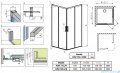 Radaway Idea White Kdd kabina 75x100cm szkło przejrzyste 387066-04-01L/387062-04-01R