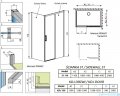 Radaway Idea White Kdj kabina 130x110cm prawa szkło przejrzyste 387043-04-01R/387053-04-01L