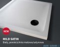 New Trendy Mild Satin Brodzik akrylowy prostokątny 90x70x4,5 cm biały mat B-0649